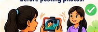 Ask permission before posting someone else’s photo