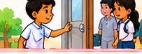Hold doors for others