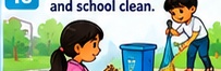 Keep desks and classrooms clean