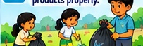 Dispose of sanitary products hygienically