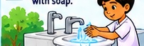 Wash your hands with soap